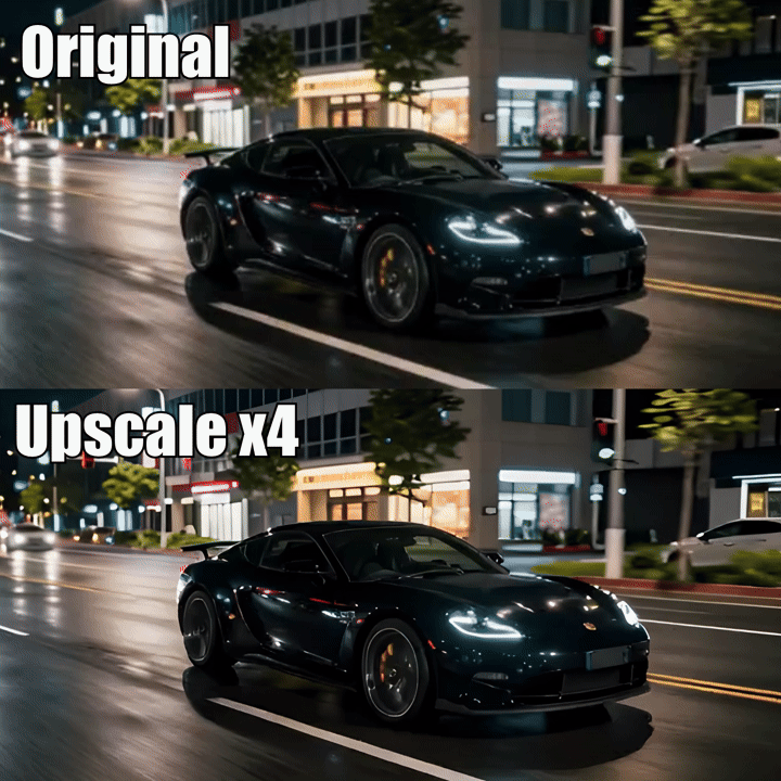 Upscale video demo